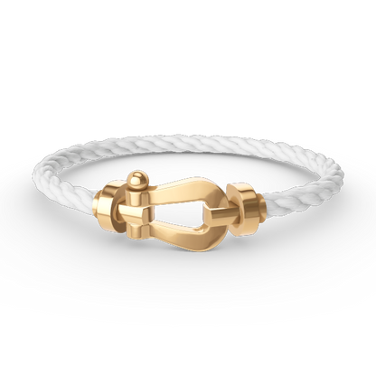 [Love Lucky]FORCE GROSSES HUFEISENARMBAND OHNE DIAMANT GOLD