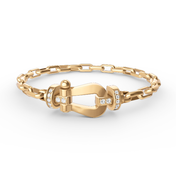 [Love Lucky]FORCE LARGE HORSESHOE CLASP  METAL BRACELET