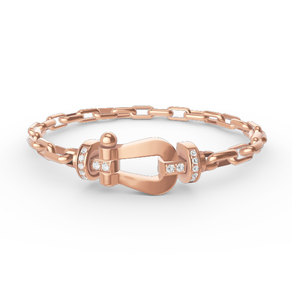 [Love Lucky]FORCE LARGE HORSESHOE CLASP  METAL BRACELET
