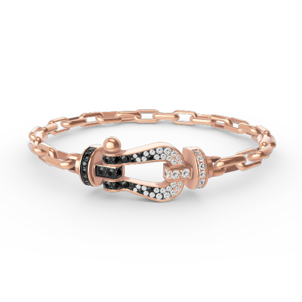 [Love Lucky]FORCE LARGE HORSESHOE CLASP  METAL BRACELET
