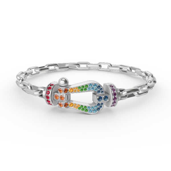 [Love Lucky]FORCE LARGE HORSESHOE CLASP  METAL BRACELET