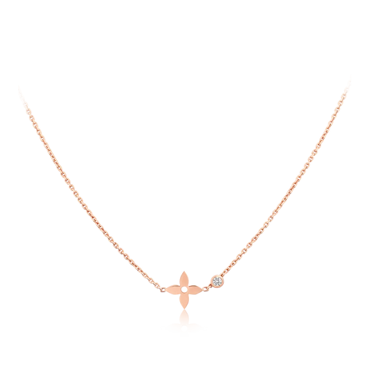 [Love Lucky] BLOSSOM ANHÄNGER ROTGOLD UND DIAMANT