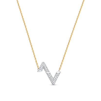 [Love Lucky] VOLT SILBER DIAMANT ANHÄNGER HALSKETTE