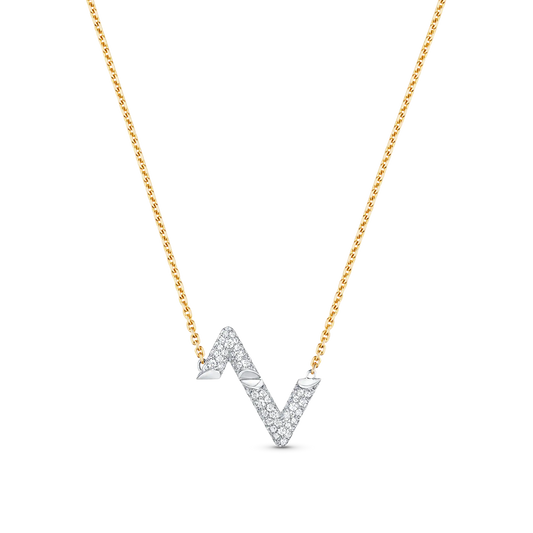 [Love Lucky] VOLT SILBER DIAMANT ANHÄNGER HALSKETTE