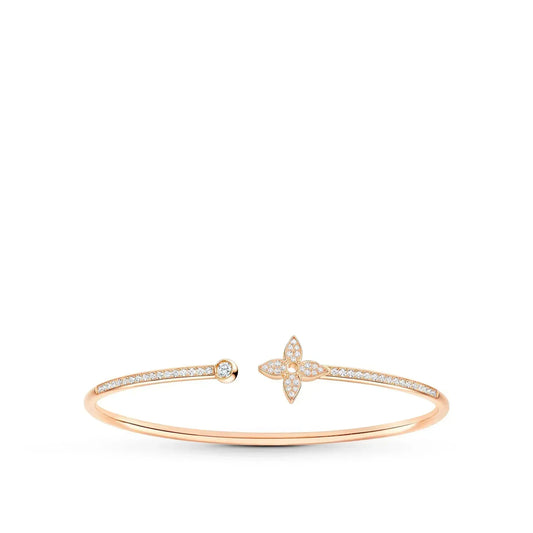 [Love Lucky]IDYLLE ROSA GOLD OFFENES ARMBAND MIT DIAMANTEN