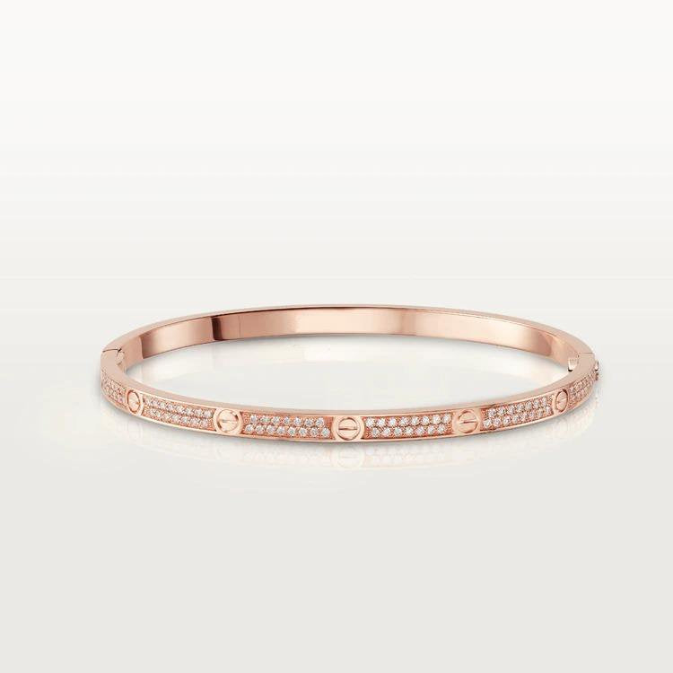 [Love Lucky] Liebesarmband 3,65 mm mit Diamanten besetzt