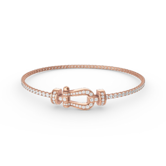 [Love Lucky]FORCE HORSESHOE DIAMOND TENNISARMBAND