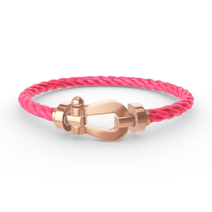 [Love Lucky]FORCE GROSSES HUFEISENARMBAND OHNE DIAMANT ROSÉGOLD