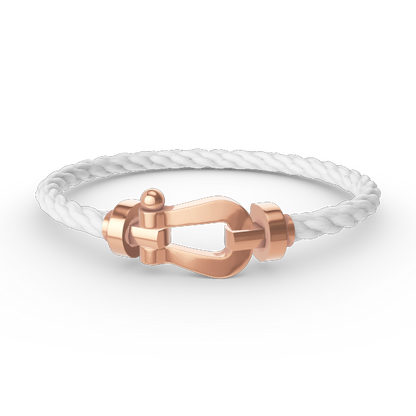 [Love Lucky]FORCE GROSSES HUFEISENARMBAND OHNE DIAMANT ROSÉGOLD