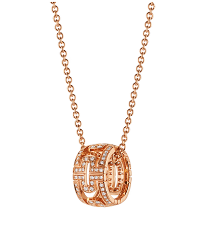 [Love Lucky] PARENTESI HALSKETTE ROSA GOLD DIAMANT