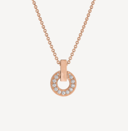 [Love Lucky]GARI HALSKETTE ROSA GOLD DIAMANT