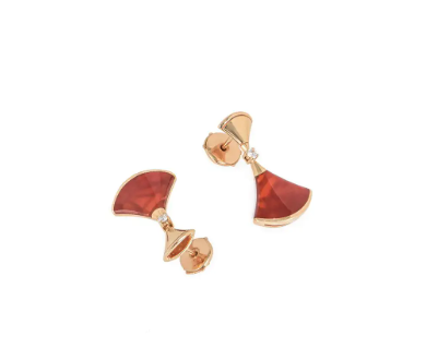 [Love Lucky]DREAM Karneol ROTGOLD OHRRINGE