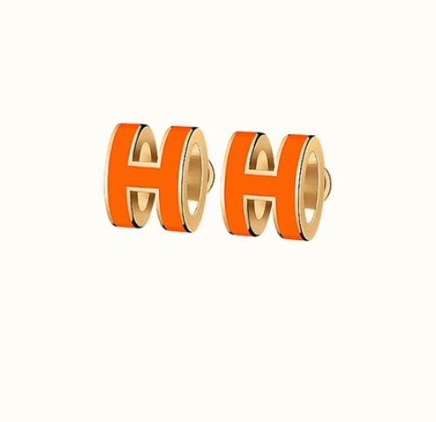 [Love Lucky] MINI POP H OHRRINGE ORANGE