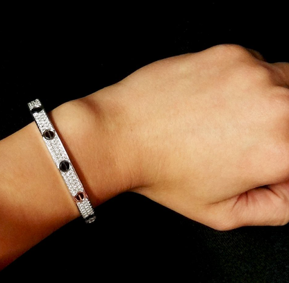 [Love Lucky]LOVE BRACELET 6.1MM DIAMOND-PAVED CERAMIC