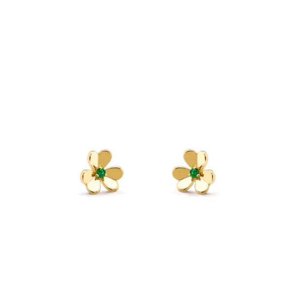 [Love Lucky]FRIVOLE BLUMEN-MALACHIT-OHRRINGE