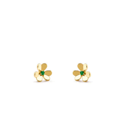 [Love Lucky]FRIVOLE BLUMEN-MALACHIT-OHRRINGE
