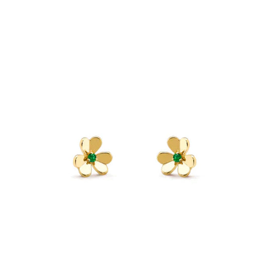[Love Lucky]FRIVOLE BLUMEN-MALACHIT-OHRRINGE