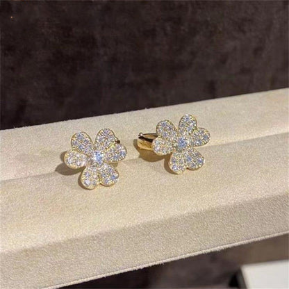 [Love Lucky]FRIVOLE GOLD BLUMEN DIAMANT OHRRINGE 