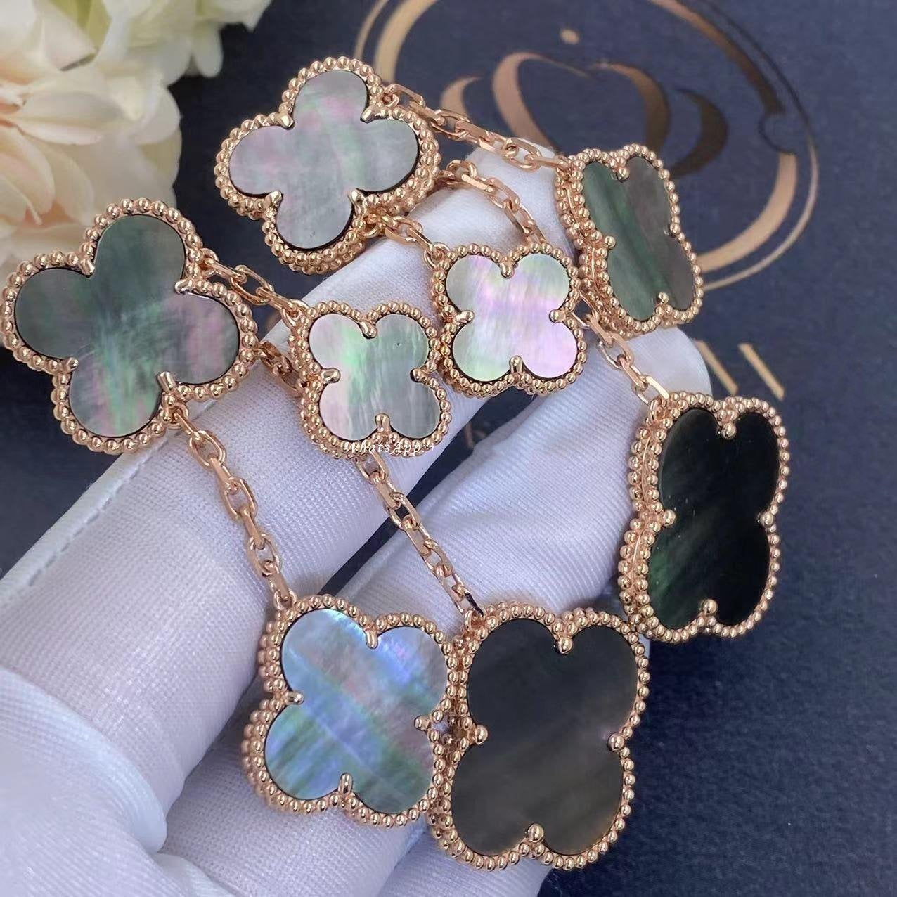 [Love Lucky]CLOVER OHRRINGE DARK MOP 4 MOTIVE ROSÉGOLD