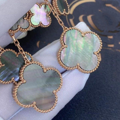 [Love Lucky]CLOVER OHRRINGE DARK MOP 4 MOTIVE ROSÉGOLD