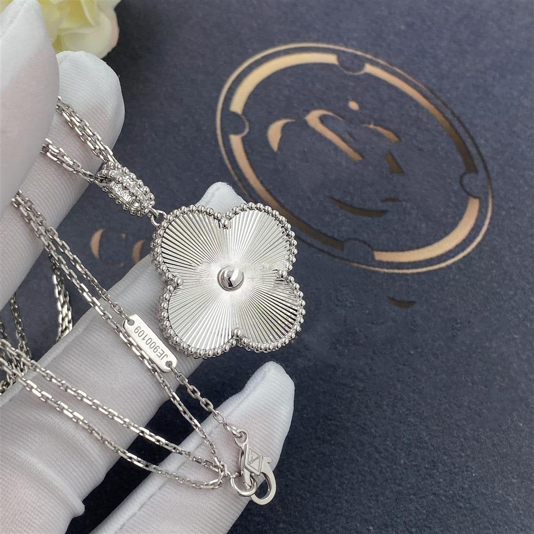 [Love Lucky]CLOVER 25MM SILBER BIG CLOVER HALSKETTE