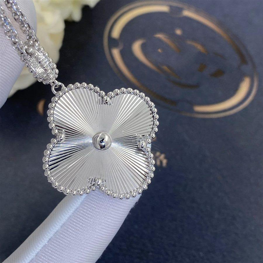[Love Lucky]CLOVER 25MM SILBER BIG CLOVER HALSKETTE