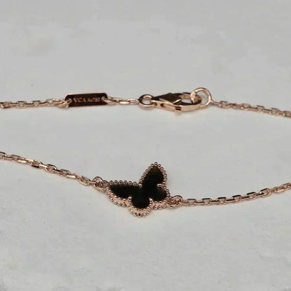 [Love Lucky] Schmetterling Onyx Schmetterling Armband
