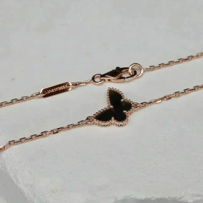 [Love Lucky] Schmetterling Onyx Schmetterling Armband