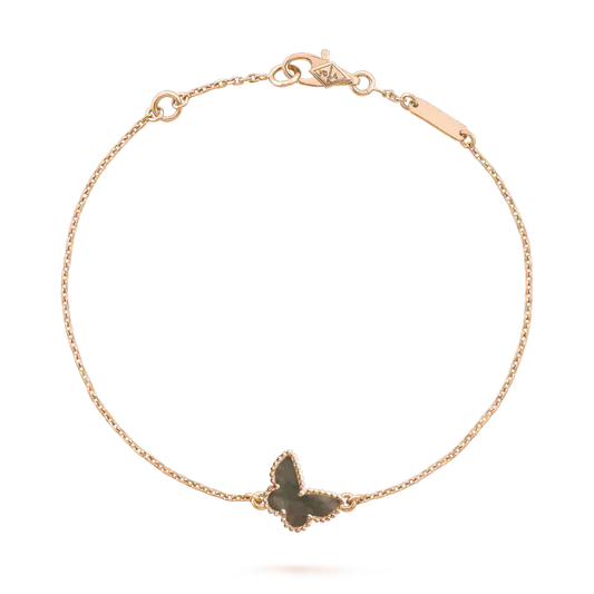 [Love Lucky] Schmetterling Onyx Schmetterling Armband
