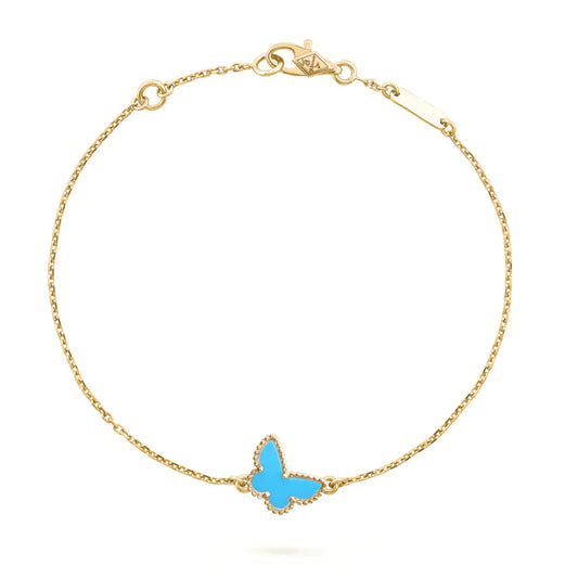 [Love Lucky] SCHMETTERLING TÜRKIS SCHMETTERLING ARMBAND