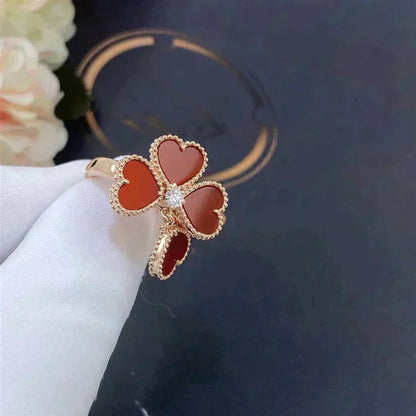 [Love Lucky]Süßklee-Karneol-Ring