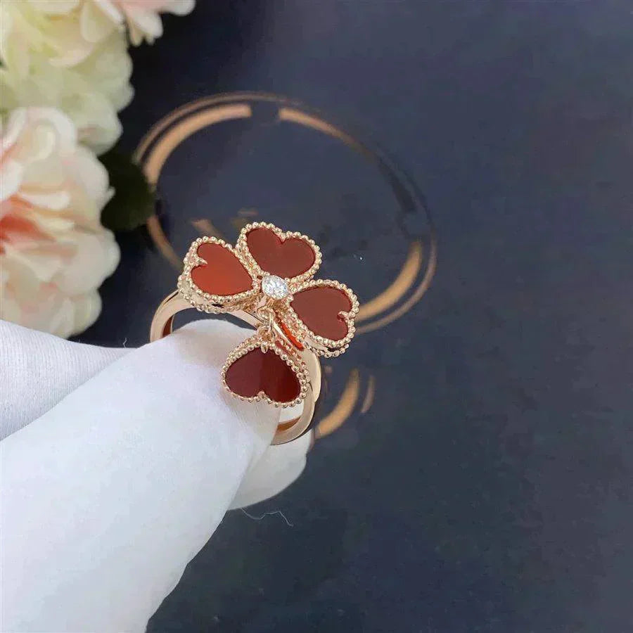 [Love Lucky]Süßklee-Karneol-Ring