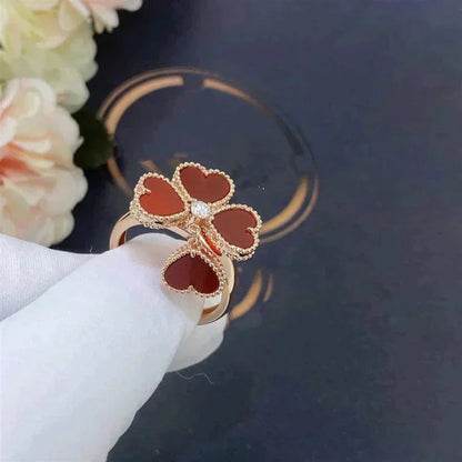 [Love Lucky]Süßklee-Karneol-Ring
