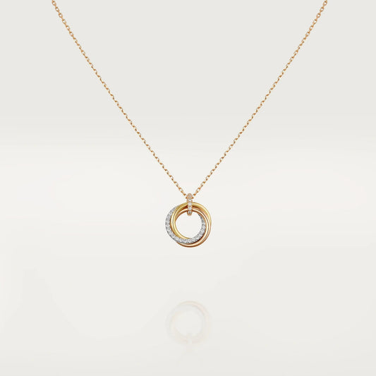 [Love Lucky]TRINITY HALSKETTE SILBER GOLD ROTGOLD DIAMANTEN 