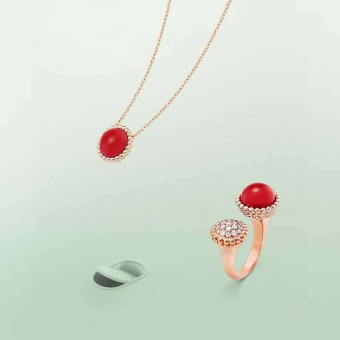 [Love Lucky]PERLEE COULEURS DIAMOND ROSE GOLD BETWEEN THE FINGER RING