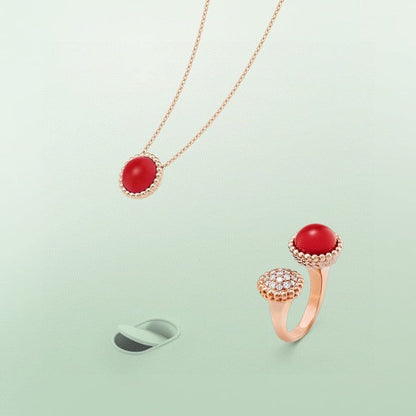 [Love Lucky]PERLEE COULEURS DIAMOND ROSE GOLD BETWEEN THE FINGER RING