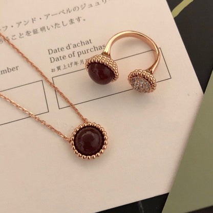 [Love Lucky]PERLEE COULEURS DIAMOND ROSE GOLD BETWEEN THE FINGER RING