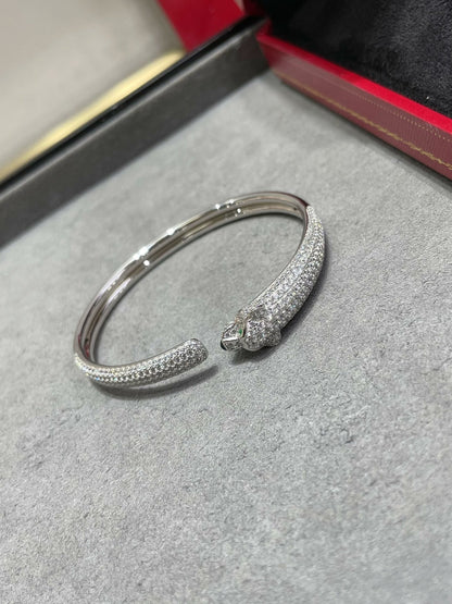 [Love Lucky] PANTHERE VOLLMUNDIGES DIAMANTARMBAND