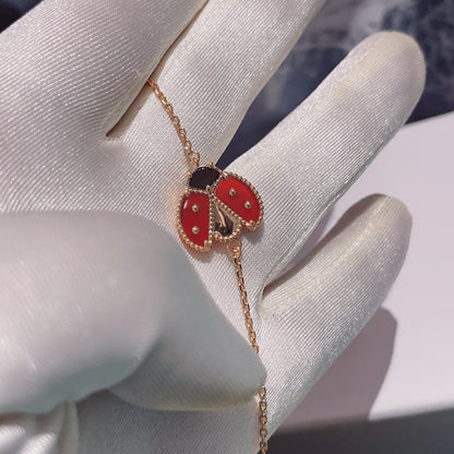 [Love Lucky] Armband aus Roségold mit Motiv „Lucky Spring“