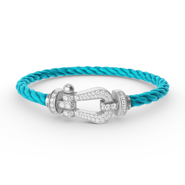 [Love Lucky]FORCE LARGE HORSESHOE FULL DIAMOND BRACELET SILVER